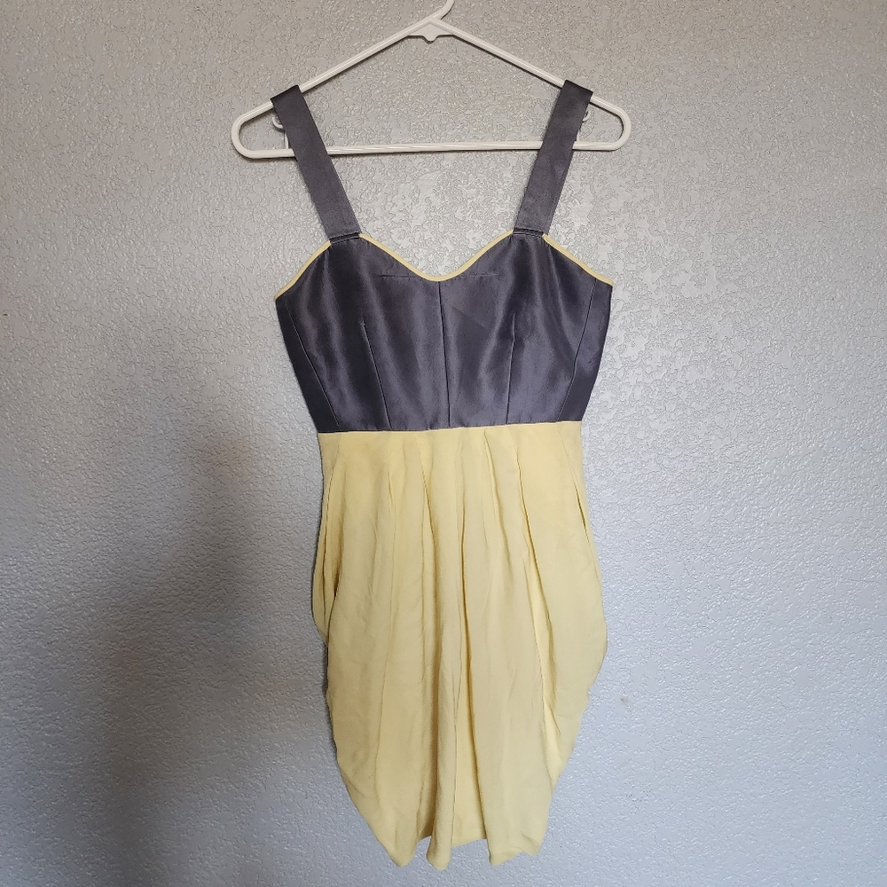 Rag & Bone Yellow and Gray Dress
